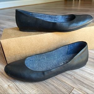 Dr. Scholl’s Giorgie Flats - Black Textured - 8.5